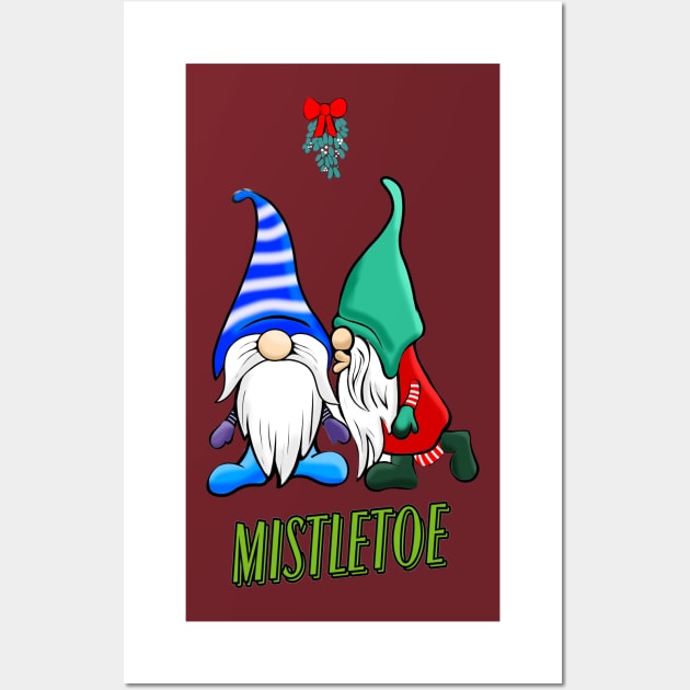 MISTLETOE GNOMES Wall Art by Art by Eric William.s